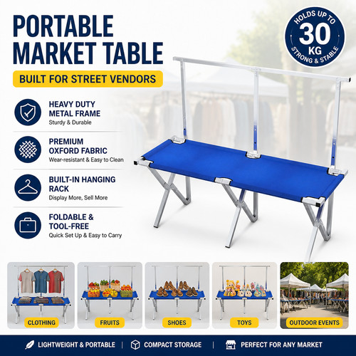 Folding table portable - table, trestle