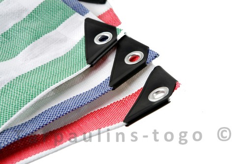 Striped tarpaulin medium heavy - medium,