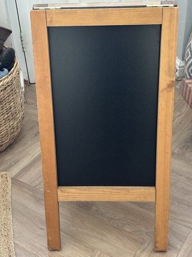 Wooden frame chalkboard - wooden,