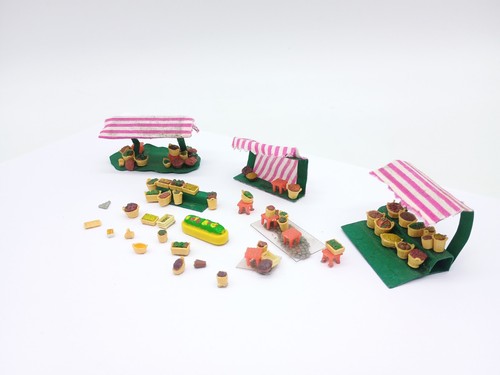 Model market stalls produce - model,