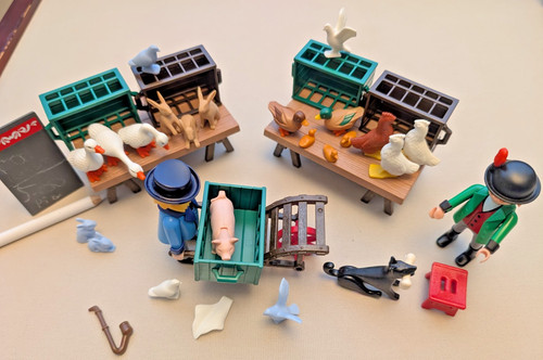 Playmobil victorian pet stall - victorian,