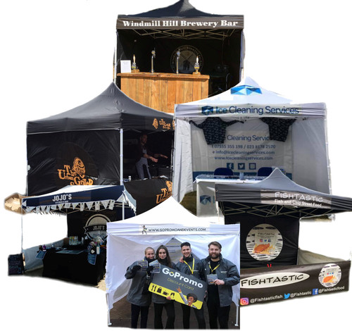 Custom printed pop up - 3m, 3m