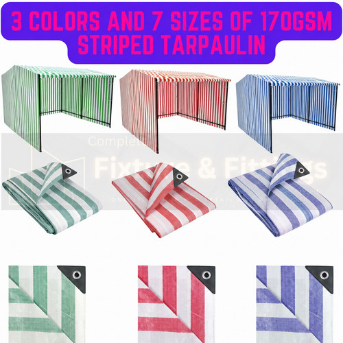 Coloured 170gsm striped - coloured,